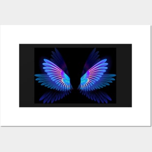 Glowing Hummingbird Wings Posters and Art